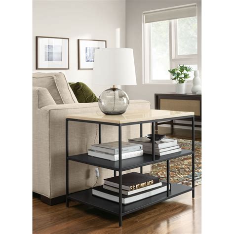 natural steel modern side table box|all modern end tables.